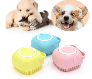 Bàn Chải Silicon Tắm Chó Mèo