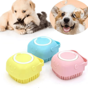 Bàn Chải Silicon Tắm Chó Mèo