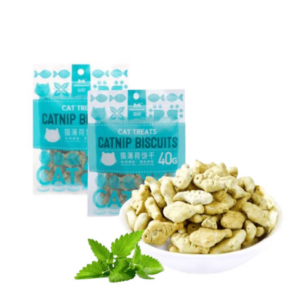 Catnip Biscuits 40g Bánh Quy Cho Mèo Tiêu Búi Lông