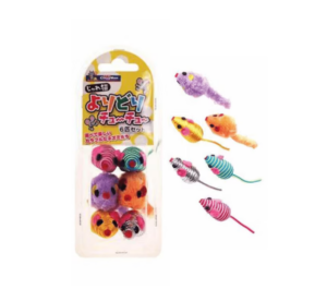 Hộp 6 Chuột Mini CattyMan Đồ Chơi Cho Mèo Có Đuôi Lông Vũ Chuột Mini CattyMan Cho Mèo