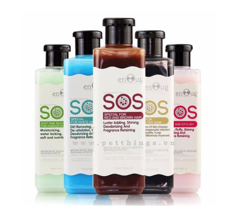Sữa Tắm SOS Cho Chó Mèo Dưỡng Lông & Khử Mùi 530ml Chính Hãng Sữa Tắm SOS Cho Chó Mèo